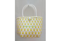 Giỏ bông tuyết Vàng - Trắng 